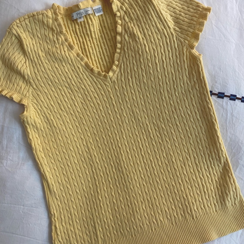 Vintage Knit Tennis Style Top